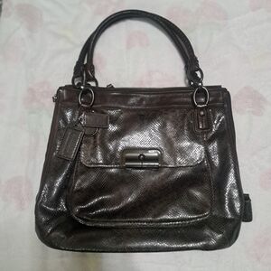 Coach Python Leather Handbag
